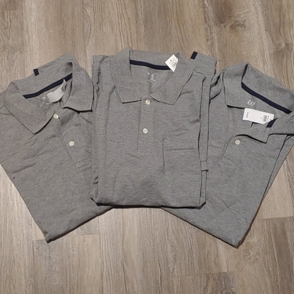 Men's grey polo lot school uniform - Picture 1 of 4